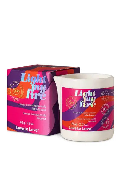 Bougie de massage Noix de coco - Love to Love Love to Love