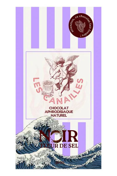Chocolat noir fleur de sel - Tablette 100g - Les canailles Les canailles