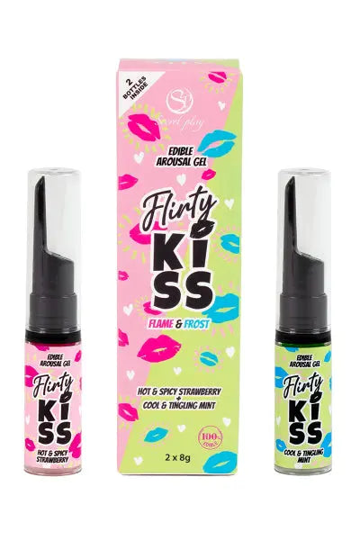 Pack 2 gels pour sexe oral Flirty Kiss - Secret Play Secret Play