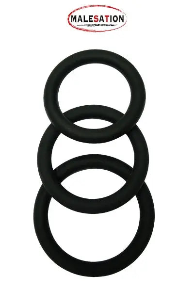 Set 3 CockRings silicone - Malesation Malesation