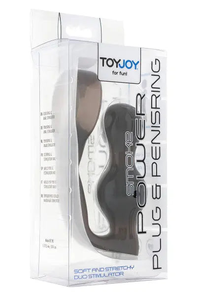 Stimulateur de prostate et cockring gris Toy Joy
