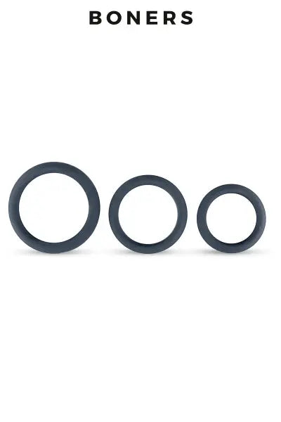 Kit de 3 anneaux de pénis larges - Boners Boners