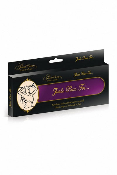 2 liens BDSM satin pourpre - Sweet Caress Sweet Caress