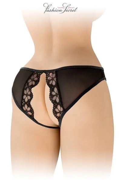 Culotte noire ouverte Ambre - Fashion Secret Fashion Secret
