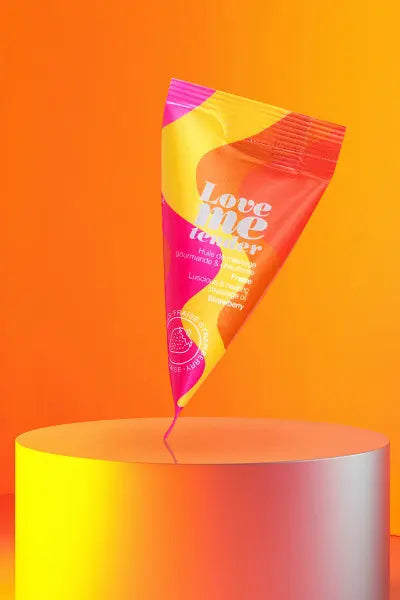 Berlingot huile massage comestible Fraise Love to Love