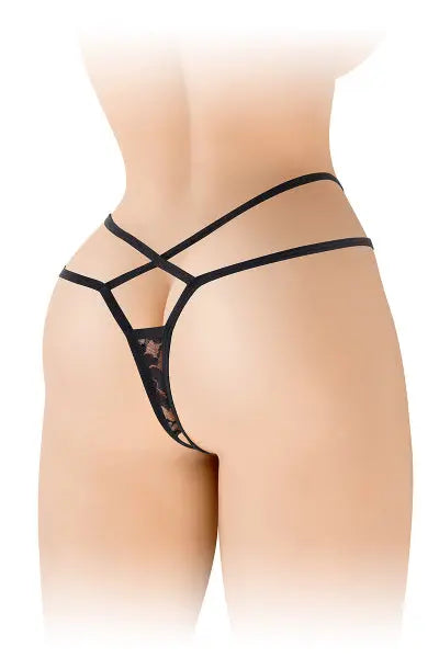 String ouvert Mylene - noir Fashion Secret