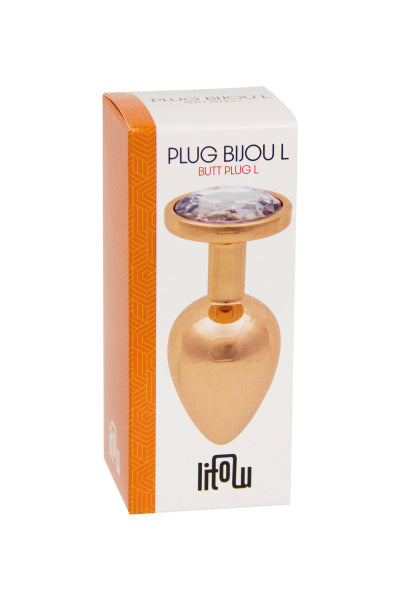 Plug bijou rose gold L - Litolu Litolu