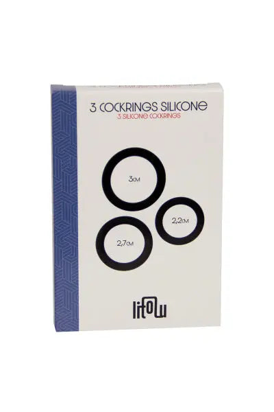 Set 3 cockrings silicone - Litolu Litolu