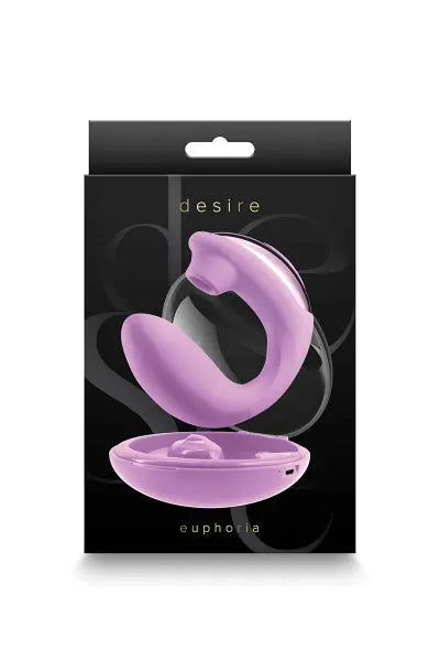 Double stimulateur Desire Euphoria - rose NS Novelties