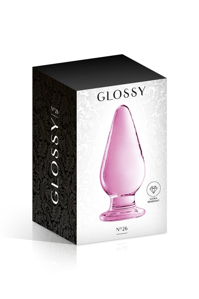 Plug anal verre Glossy Toys n° 26 Pink Glossy Toys