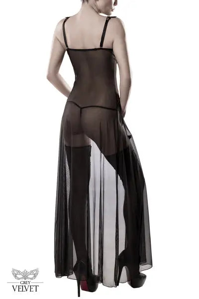 Set déshabillé tulle et dentelle 2 pièces - Grey Velvet Grey Velvet