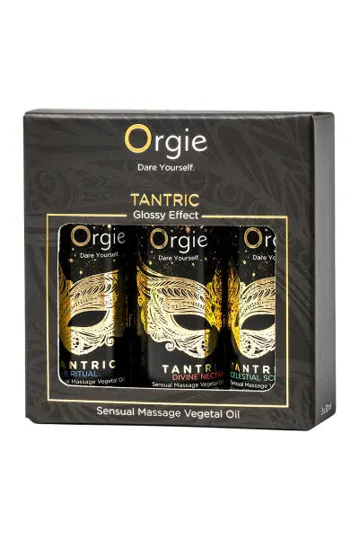 Coffret 3 huiles de massage Sensuel Tantric Collection Orgie