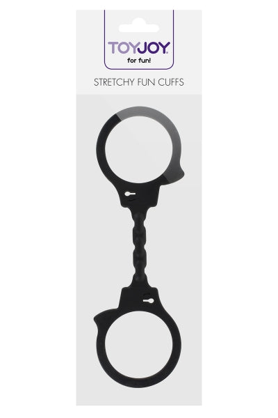 Menottes silicone stretchy - noir Toy Joy