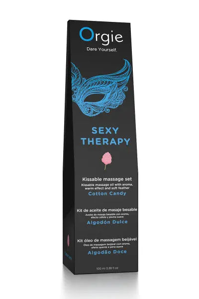 Huile de massage embrassable Sexy Therapy barbe à papa Orgie