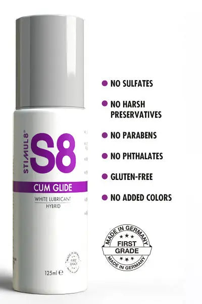 Lubrifiant hybride S8 effet sperme 125ml Stimul 8