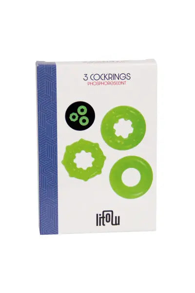 3 cockrings phosphorescents - Litolu Litolu