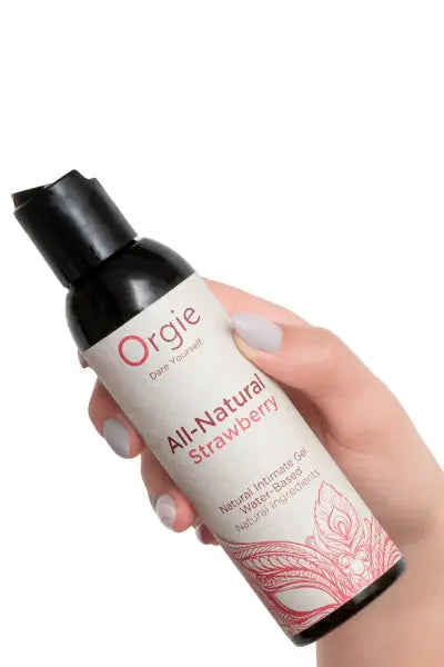 Gel intime naturel All Natural fraise 150ml Orgie