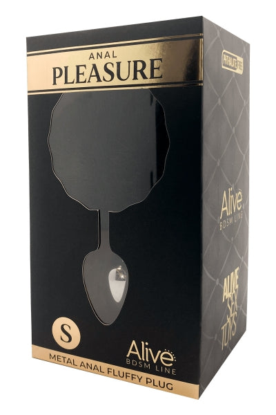 Plug métal Fluffy S noir - Alive Alive