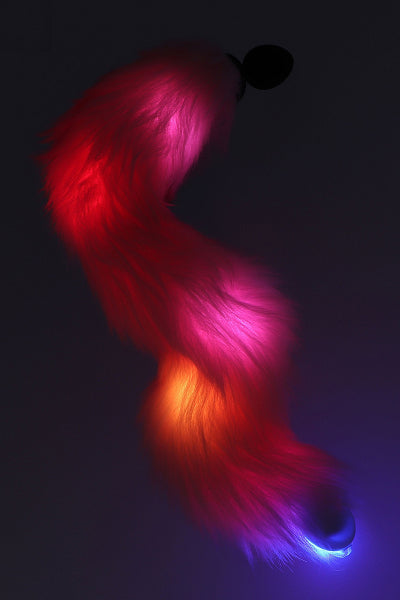 Plug anal Licorne avec queue lumineuse - Taboom Taboom