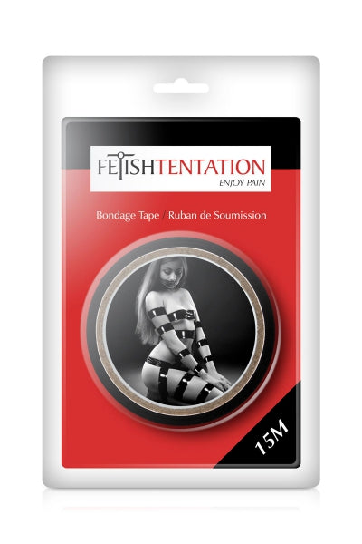 Ruban de soumission noir 15m - Fétish Tentation Fetish Tentation