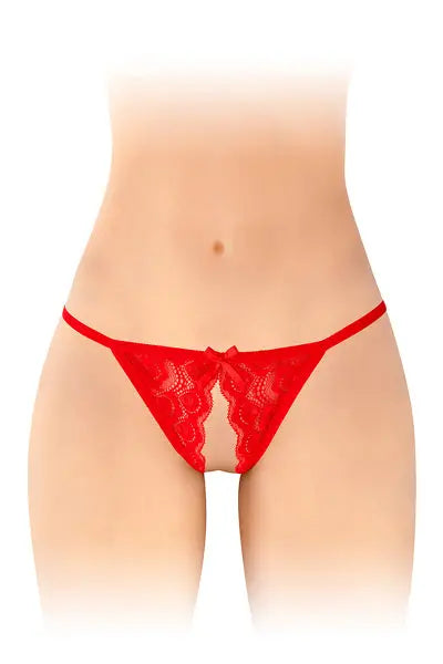 Culotte ouverte Zoé rouge - Fashion Secret Fashion Secret