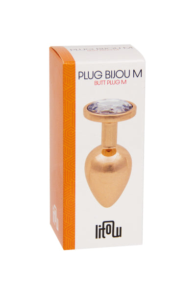 Plug bijou rose gold M - Litolu Litolu