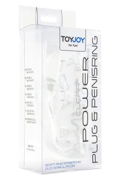 Stimulateur de prostate et cockring transparent Toy Joy