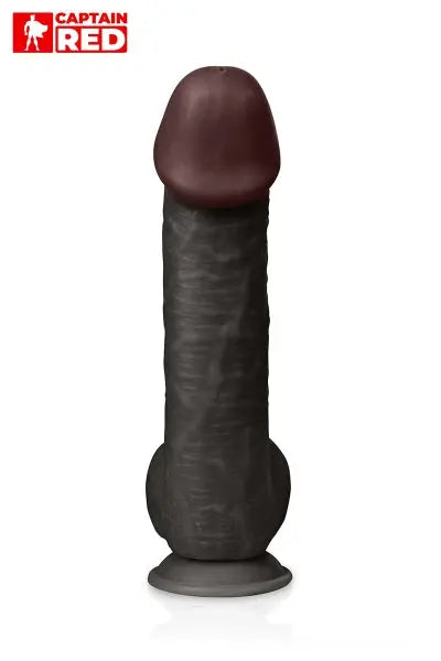 Gode XXL The Super Black 29 x 6,5 cm Captain red