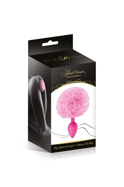 Plug queue de lapin - rose Sweet Caress