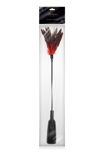 Tapette à plumes rouges et noires - Sweet caress Sweet Caress