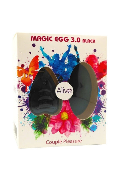 Oeuf vibrant télécommandé Magic egg 3 - noir Alive