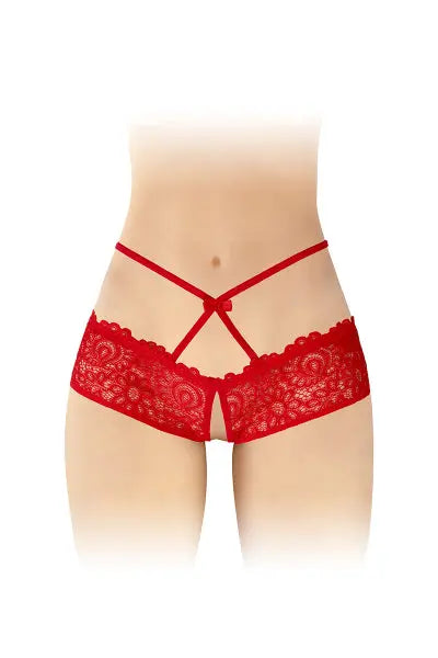 Culotte ouverte rouge Celia - Fashion Secret Fashion Secret