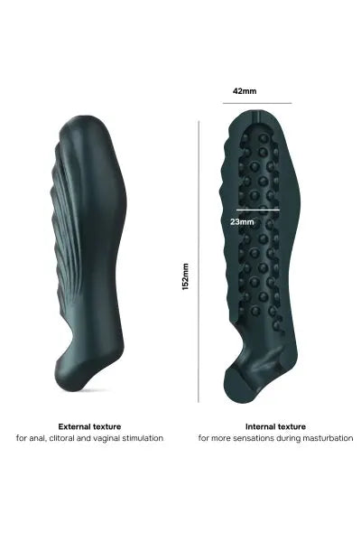 Gaine de pénis 3 en 1 Ryzer Pine Grey - Man Wan Man Wan