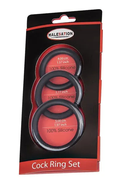 Set 3 CockRings silicone - Malesation Malesation