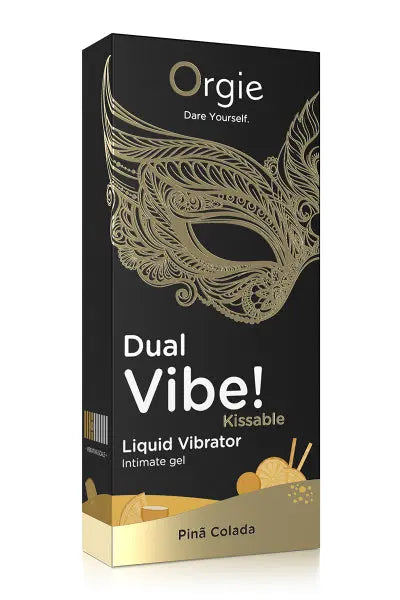 Gel d'excitation Dual Vibe Pina Colada Liquid Vibrator Orgie