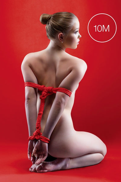 Corde de bondage Japonais 10m rouge - Ouch Ouch!
