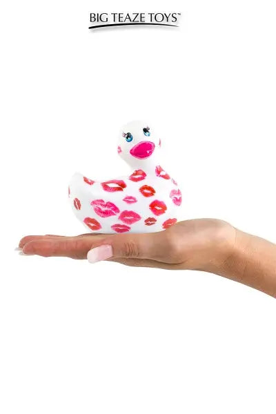 Mini canard vibrant Romance blanc et rose Big Teaze Toys