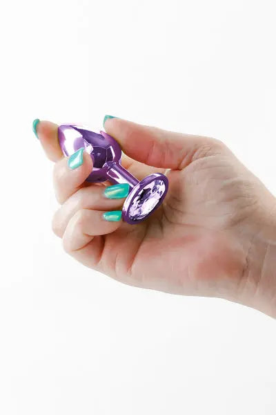 Plug bijou aluminium chromé violet S NS Novelties