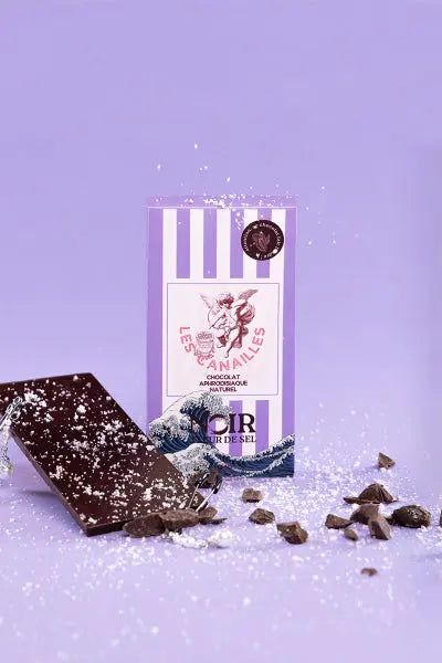 Chocolat noir fleur de sel - Tablette 100g - Les canailles Les canailles
