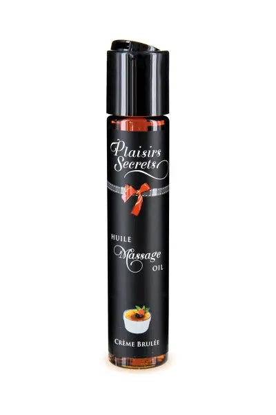Huile de massage gourmande - Crème Brulée Plaisir Secret