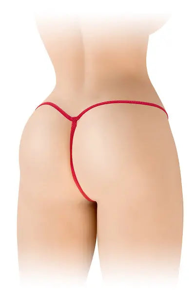 String ficelle ouvert Sandra rouge - Fashion Secret Fashion Secret
