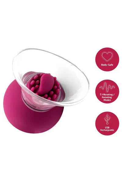 Pompe à clitoris et tétons rotative et vibrante - She.E.O. She.E.O