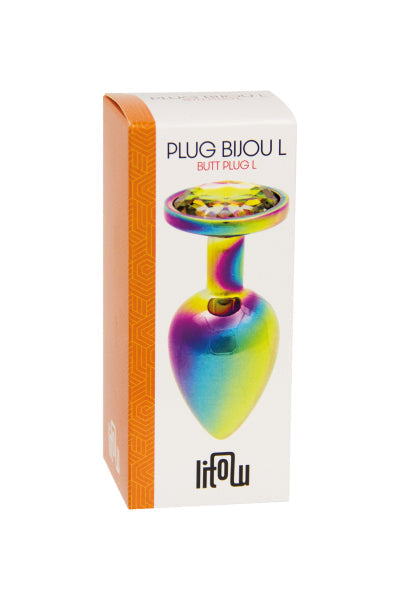 Plug bijou arc-en-ciel L - Litolu Litolu