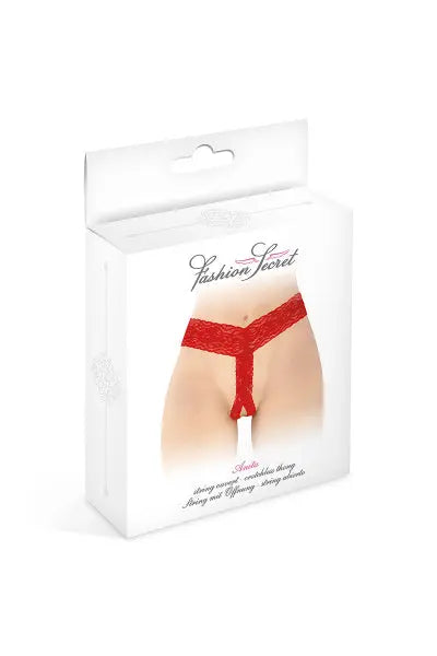 String ouvert Anita rouge - Fashion Secret Fashion Secret