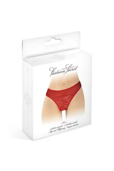 Tanga rouge ouvert Ava - Fashion Secret Fashion Secret