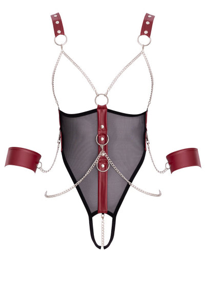 Body de bondage ouvert et seins nus - Cottelli Bondage Cotelli Accessoires