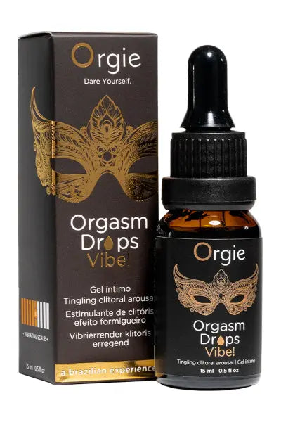 Gel d'excitation du Clitoris Orgasm Drops Vibe 15ml Orgie