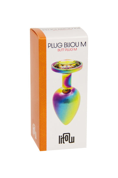 Plug bijou arc-en-ciel M - Litolu Litolu