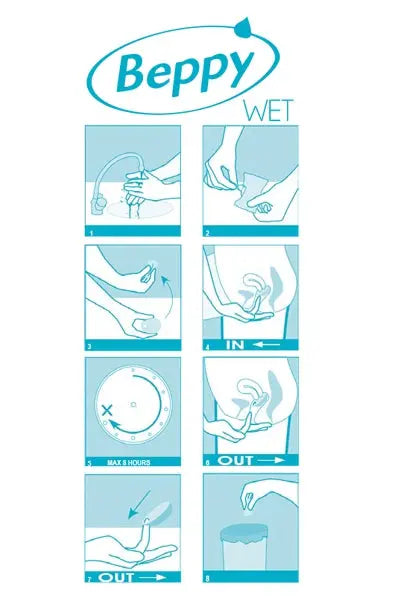 Boite 8 tampons Beppy WET Beppy
