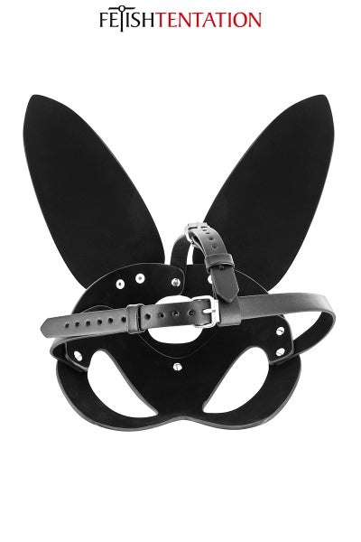 Masque bunny simili cuir réglable - Fetish Tentation Fetish Tentation